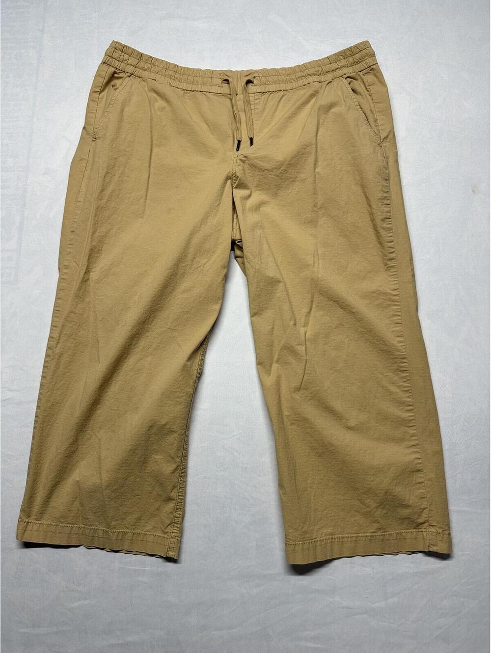 L.L. Bean Women's Stretch Ripstop Pull-On Wide-Leg Ankle Pant XL Petite